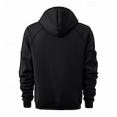 baratos hoodies básicos dos homens-Homens Moletom Full Zip Hoodie Moletom com zíper Azul Preto Branco Verde Tropa Vinho Com Capuz Tecido Zip Up Bolsos Desportos e Ar livre Casual Diário Roupa de rua Designer Básico Primavera Outono