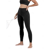 preiswerte Einfarbige Leggings-Damen Jogginghose Chinos Leggings Mode Basic Lässig Volle Länge Hohe Taille Einfach Elastischer Bund Bequem Weich Dehnbar Yoga Marineblau Schwarz Wein Grau Frühling Herbst Schmale Passform