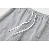 cheap Straight Leg-Multi Packs 3pcs Men's Black+Navy Blue+Light Grey Sweatpants Trousers Lightweight Straight Leg Sweatpants Drawstring Elastic Waist Plain Vacation Daily Wear Spandex Spring