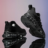 economico Scarpe da Corsa per Uomini-scarpe da corsa rosse da uomo: tomaia in mesh traspirante con cuscino d'aria per una calzata comoda, perfette per lo shopping natalizio e le attività all'aperto