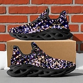 baratos Ténis para Homem-Tênis masculino com estampa natalina iluminada - luzes de LED vibrantes, calçado esportivo confortável para as festas de fim de ano, eventos festivos e encontros ao ar livre.