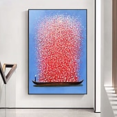 cheap Landscape Paintings-Mintura Hand Painted Return with a Full Load Oil Paintings on Canvas Modern Wall Art Picture For Home Decoration Ready To Hang With Stretched Frame