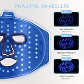 halpa Kasvojen hoitolaitteet-uusi tuote led-punainen valo kauneus kasvonaamio fda-sertifioitu kotitalouksien silikoninen kasvonaamio valohoito kasvojen kauneuslaite led-valoa emittoiva kasvonaamio kaulahihnalla usb-lataus 2500 ma