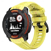 olcso Garmin óraszíjak-Óraszíj mert Garmin Ösztön 3 Szilikon Csere Szíj Állítható Sportszíj Modern csat Virágos Nyomtatott Karszalag