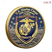 halpa Yhdysvaltojen 250-vuotisjuhla-250-vuotisjuhlan muistokolikot – Yhdysvaltojen merijalkaväen suunnittelu keräilykolikot kestävät metalliset näyttelykolikot keräilijöille ja lahjaidea patriotinen sotilasaihe semikvinkentenniaalille