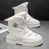 preiswerte Winter- und Schneestiefel-Schwarze, wasserdichte Herren-Winterstiefel mit Fellfutter und griffiger Sohle – strapazierfähiges und isoliertes Schuhwerk für Schnee, Wanderungen und Winterabenteuer