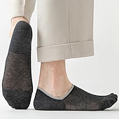 economico calzini da uomo-Per uomo 7 paia Pacchi Multipli Calzini Calzini da Corsa Calzini Casual Nero Blu Colore Semplice Vacanza Sport &amp; Outdoor Quotidiano Base Medio Primavera Autunno Moda Casual