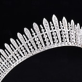 levne Tiaru a koruny-Korunní čelenky Čelenka Slitina Svatební Narozeniny Elegantní Roztomilý S Štras Přílba Pokrývky Hlavy