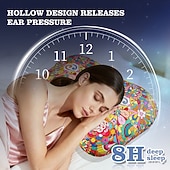 levne Ložní doplňky-Polštářek do ušního otvoru z polypropylenové bavlny s pomalým odrazem, polštářek ve tvaru slunečnice, opěrný polštářek do ušního otvoru pro spaní na boku, pohodlný polštářek do ušního otvoru pro lepší