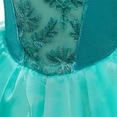 preiswerte Mädchen Verkleidung Kostüme-Buchwoche 2026 Kinder Mädchen Kleid Partykleid einfarbig ärmellos Bühnenkleid besondere Anlässe Mesh Mode Alltag Prinzessin Maxi Partykleid Swingkleid Tüllkleid Sommer Frühling ab 4 Jahren grün