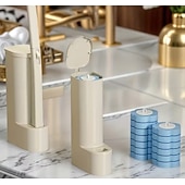 baratos Utensílios de Casa de Banho-Conjunto de escova de vaso sanitário de parede com 37 peças e suporte, inclui 36 cabeças de escova de reposição multicoloridas, escovas descartáveis para limpeza de vaso sanitário e suporte de parede