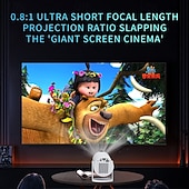 رخيصةأون بروجيكتورات-بروجكتور HY300 Pro S2 4K سينما منزلية بروجكتور خارجي هدية عيد الحب