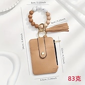 baratos Até 30 $-pulseira chaveiro carteira chaveiro de contas de silicone pulseira de contas de silicone chaveiro carteira chaveiro elástica pulseira