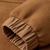 economico Felpa con cappuccio in pile-Per uomo Felpa con cappuccio Felpa con cappuccio a zip intera Felpa con cappuccio e zip Felpe con cappuccio e zip Felpa con cappuccio in pile Sherpa Blu Nero Verde militare Marrone Con Cappuccio