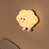 cheap Decorative Lights-Star Moon Cloud Light Rechargeable Sleep Companion Night Light Silicone Patting Light Bedroom Bedhead Cute Atmosphere Light