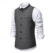 economico Costumi maschili degli anni '20-Retrò Vintage Anni Ruggenti Anni 1920 Gilet Il grande Gatsby Gangster Costume Per uomo Halloween Carnevale Mascherata Festa &amp; Sera Adulti Gilet