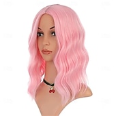cheap Carnival Wigs-Carnival Wig 2026 Pink Black Blue Curly Bob Short Synthetic Festival Wig Mardi Gras Parade Cosplay Costume Hair for Women