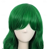 baratos Perucas de Carnaval-Peruca de Carnaval 2026 Vermelho Preta Azul Encaracolado Longo Peruca sintética para festivais Mardi Gras Parada Cabelo para fantasia de cosplay para Feminino