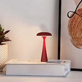abordables Lampes de table-Lampe de table LED rechargeable 3 W, à intensité variable, commande tactile, portable avec interrupteur, 3 températures de couleur (3000 K/4500 K/6000 K), idéale pour le salon et la chambre.