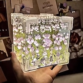 halpa Uutuudet-Luova tee-se-itse tulppaanikukkameripaketti kolmikirjaiminen pieni yövalo materiaali paketti tyttöystävälle pariskunnalle ystävänpäivälahja