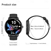 cheap Smartwatch-G8 Smart Watch 1.39 inch Smartwatch Fitness Running Watch Bluetooth Pedometer Call Reminder Sedentary Reminder Compatible with Smartphone Women Men Hands-Free Calls Message Reminder Custom Watch Face
