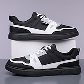 זול סניקרס קז'ואל-נעלי ספורט ספורטיביות לגברים בצבעי כחול כהה ולבן, קלות משקל ונוחות, עיצוב מודרני עם נגיעות כתומות, מושלמות ללבישה יומיומית וטיולים קז'ואליים