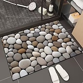 baratos Tappeto da bagno-3D Optical Illusion Doormat Visual Trap Floor Mat Non Slip Water Absorbing for Bathroom Shower Entryway Indoor Outdoor Diatomaceous Earth Quick Dry Absorbent 20 x 31 inch