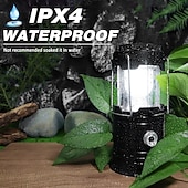 levne Camping Lights &amp;amp; Lucerny-1 balení skládací přenosné LED kempingové lucerny, lehké, vodotěsné, solární, USB dobíjecí LED svítilny, sady pro přežití, pro vnitřní i venkovní použití, pro domácí nouzové osvětlení, výpadky proudu,