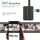 baratos Câmaras de Rede IP de Interior-Mini câmera portátil com gravação de vídeo e bateria integrada, ideal para segurança residencial, monitoramento de babás, visão noturna, detecção de movimento e gravação de voz. Suporta alta definição