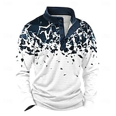 economico Schema Geometrico-Per uomo Geometrico Plaid Nido d'ape Felpa Quotidiano Classico Casual Collo alla coreana All'aperto Casa Lavoro Regalo Bianco 1 Bianco 2 Bianco 3 Bottoni Autunno Inverno progettista S M L XL XXL XXXL