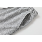 cheap Straight Leg-Multi Packs 3pcs Men's Black+Navy Blue+Light Grey Sweatpants Trousers Lightweight Straight Leg Sweatpants Drawstring Elastic Waist Plain Vacation Daily Wear Spandex Spring