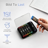 abordables stockage de bagages et de voyage-Pilulier hebdomadaire 7 jours avec 2 compartiments journaliers - format voyage, couvercle facile à ouvrir, plastique résistant, blanc - idéal pour les vitamines et l'huile de poisson &amp;stockage