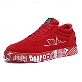 abordables Zapatillas Informales-Zapatillas deportivas rojas informales para hombre: modernas y cómodas, perfectas para el día a día, salidas informales y un estilo urbano.