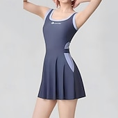 זול טנקיני וביקיני לגלישה-בגדי ריקוד נשים מגן מפריחה בגד ים בגדי ים בגדי ים ורוד מסמיק כחול הגנת UV בקרת בטן ללא שרוולים - גלישה שייט בקאנו שנרקול קיץ