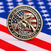  Pièce commémorative des États-Unis pour le 250e anniversaire pièces de collection pièces d'exposition en métal durables pour les collectionneurs et idée de cadeau thème militaire patriotique