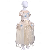 abordables Disfraces de mujer-Horror gótico Chica lobo Vestidos Disfraz Vestido llamativo Cosplay for Mujer Chica Niños Adulto Víspera de Todos los Santos Carnaval Rendimiento Fiesta