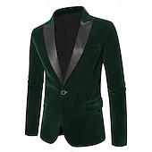 preiswerte Herren Kostüme der 1920er Jahre-Retro Vintage Goldene Zwanziger 1920er Smoking Anzüge &amp; Blazer langarm Der große Gatsby Gentleman Einfarbig Kostüm Herren Karnevalskostüm Karneval Neujahr Cocktailparty Themenparty