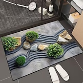 baratos Tappeto da bagno-3D Optical Illusion Doormat Visual Trap Floor Mat Non Slip Water Absorbing for Bathroom Shower Entryway Indoor Outdoor Diatomaceous Earth Quick Dry Absorbent 20 x 31 inch