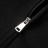 preiswerte Lässige Jacken-Herren Freizeitjacke Kapuzenjacke Outdoor Lässig Fellbesatz Tasche Herbst Winter Einfach Mode Streetwear Mit Kapuze Regulär Aprikose Schwarz Rosa Burgunderrot Hellgrau Jacken