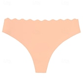 olcso Női háló- és szabadidőruházat-Női Bugyik Alap bugyi Rugalmas derékNightwearNejlon Vakáció Otthon Egyszínű Divat aranyos stílus Fekete Fehér Bézs Tavaszi nyár Ősz &amp; tél