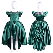 tanie Kostiumy damskie-Gotycki horror Agnieszka Sukienka Kostium Fantazyjne przebranie Cosplay for Damskie Dla dziewczynek Dla dzieci Dla dorosłych Halloween Karnawał Spektakl Impreza Edukacyjne przebieranki