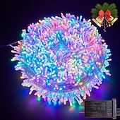 cheap Plug String Lights-Christmas Tree Decorative String Lights Fairy String Lights 8 Function Low Voltage Safety Plug in Holiday Wedding Party Atmosphere Decorative Lights Props 10/20/30/50/100 meters