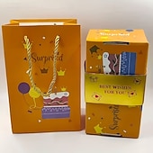 זול מתנות-קופסת מתנה קופצת הפתעה קופצת קפיצה לימי הולדת, יום האהבה, חג המולד, חתונות, פסטיבלים, מזומן, פיצוץ, קופסת מעטפה אדומה יוקרתית, קופסת מתנה למסיבה