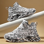 preiswerte Lässige Sneakers-Rote Herren-Sneaker für den Alltag – modisches Design mit auffälligen Prints, ideal als Weihnachtsgeschenk und für festliche Outfits