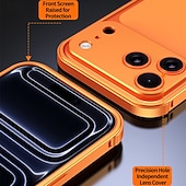 זול נרתיקים לאייפון-טלפון מגן עבור iPhone 17 Pro Max מסגרת באמפר אולטרה דק תבנית גאומטרית מתכת