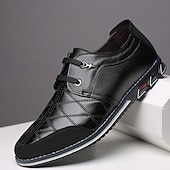 economico Scarpe casual degli uomini-scarpe slip-on trapuntate rosse e nere da uomo con lacci elastici - calzature casual alla moda per le uscite del fine settimana