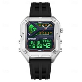 cheap Digital Watches-SANDA 6278 Brand Fashion Men's Electronic Watch Multifunction Alarm Clock Luminous Calendar Sports Digital Watches