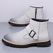 abordables Bottes de Chelsea-Bottes Chelsea turquoise pour hommes – élégantes et résistantes, idéales pour les sorties hivernales décontractées et les activités de plein air