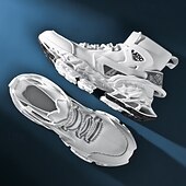 economico Scarpe da Corsa per Uomini-sneakers da uomo in rete rossa: design leggero con supporto ammortizzato, ideali per lo shopping natalizio e le occasioni festive