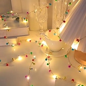halpa LED-hehkulamput-LED keiju string-valot 2M 20LED paristokäyttöiset seppelevalat häät ystävänpäivä sisätiloissa puu lomakoristelu